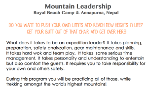 Mountain Leadership